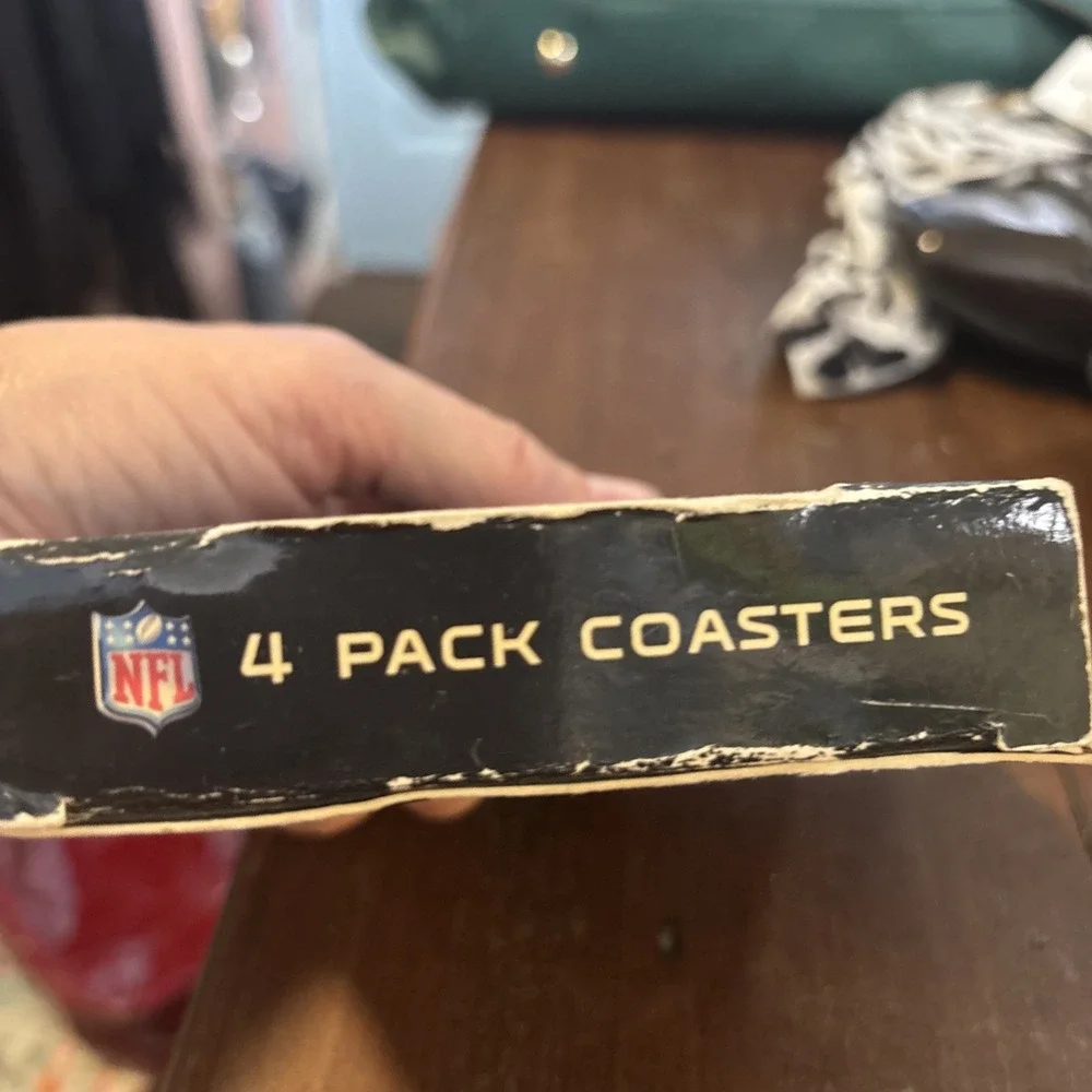 Baltimore Ravens New Old‎ Stock Foam Coasters From 2011. Boelter.